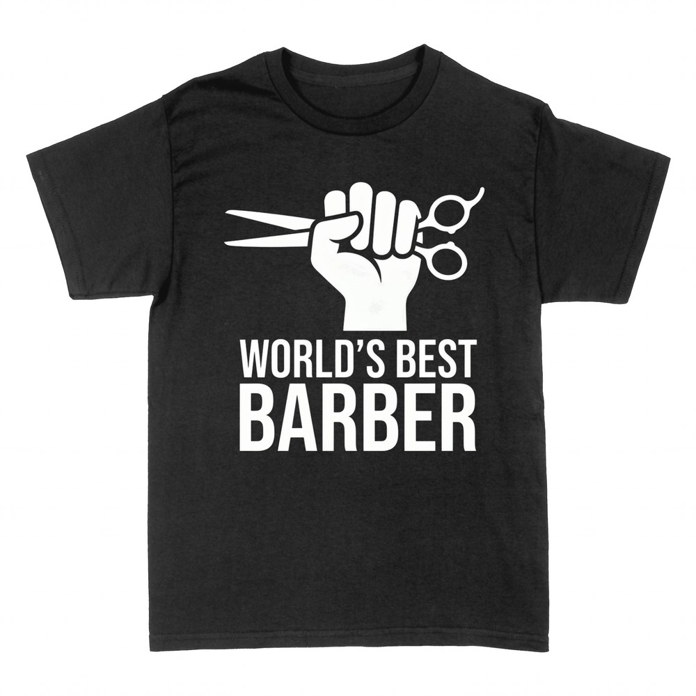 Camisetas: Pu&ntilde;o con tijeras del mejor barbero