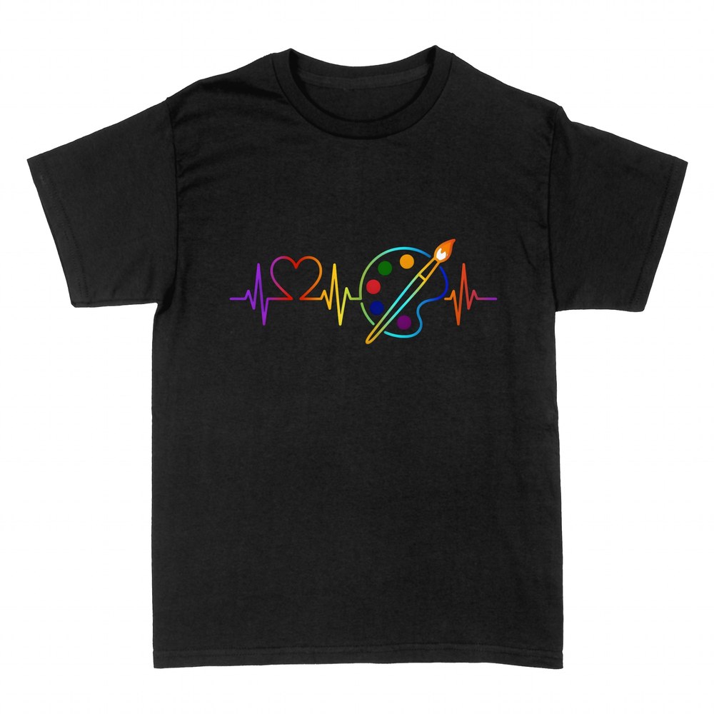 Camisetas: Latido del pintor con paleta y pincel