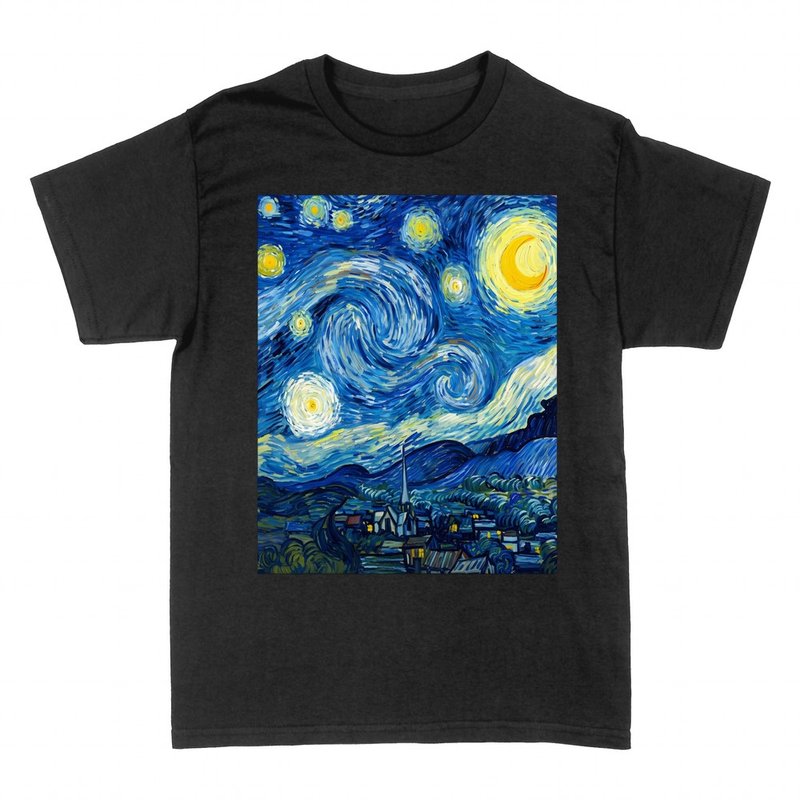 Camisetas: La noche estrellada de Van Gogh