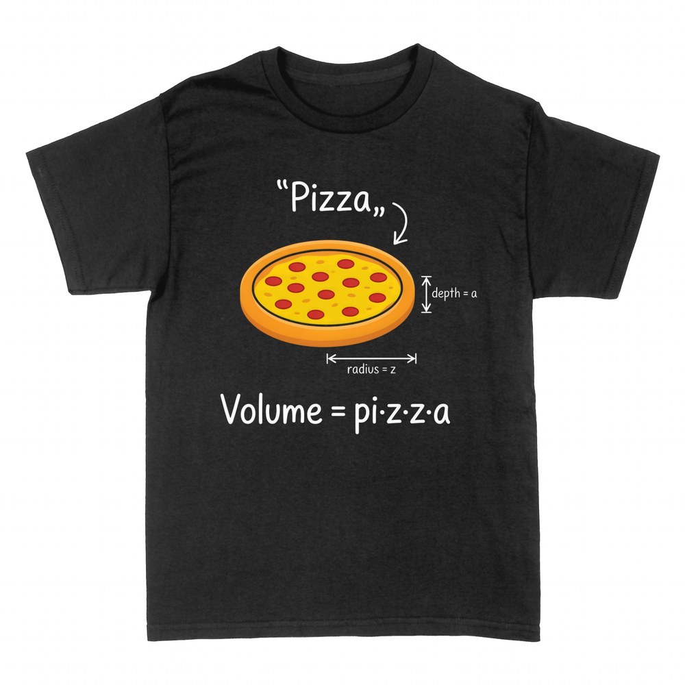 Camisetas: F&oacute;rmula del volumen de la pizza pi&middot;z&middot;z&middot;a