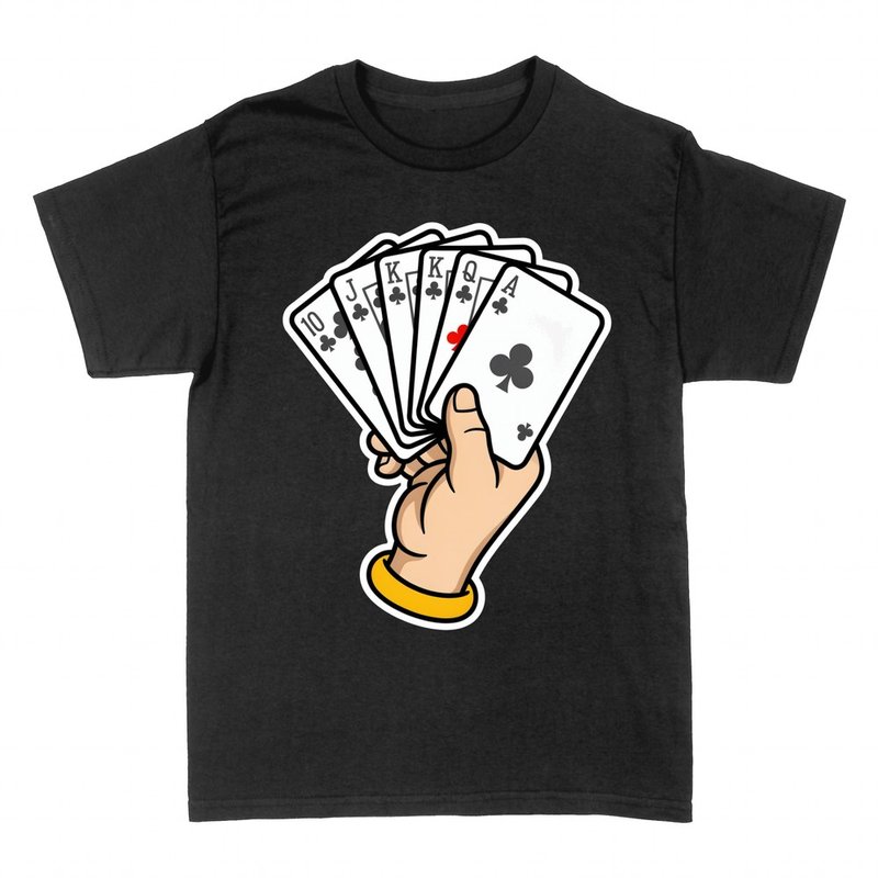 Camisetas: Mano de cartas de p&oacute;ker