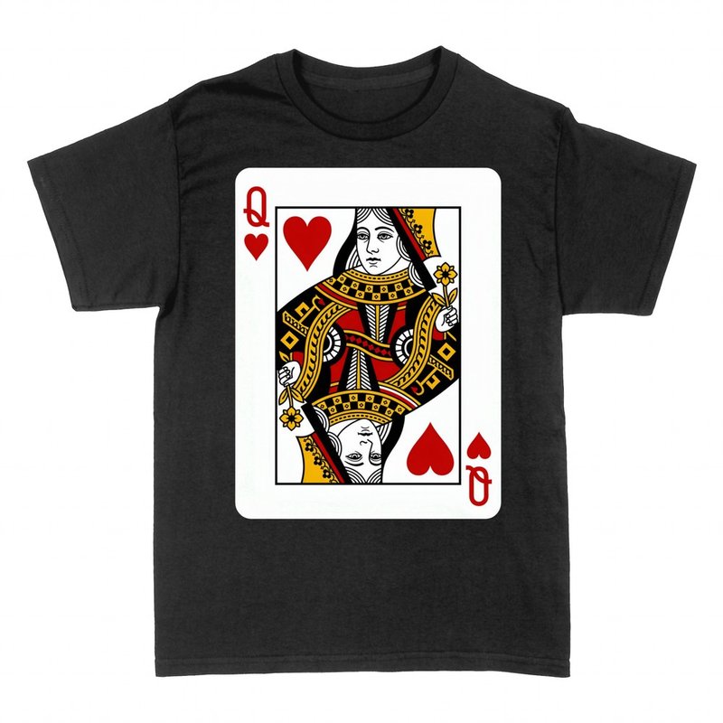 Camisetas: Reina de Corazones, carta de la baraja