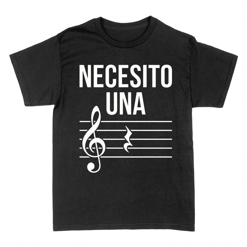 Camisetas: Necesito una pausa profe de m&uacute;sica