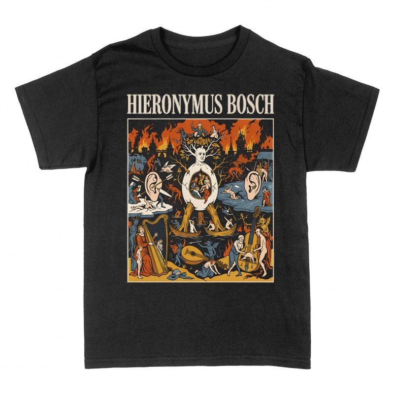 Camisetas: El Bosco jard&iacute;n de las delicias