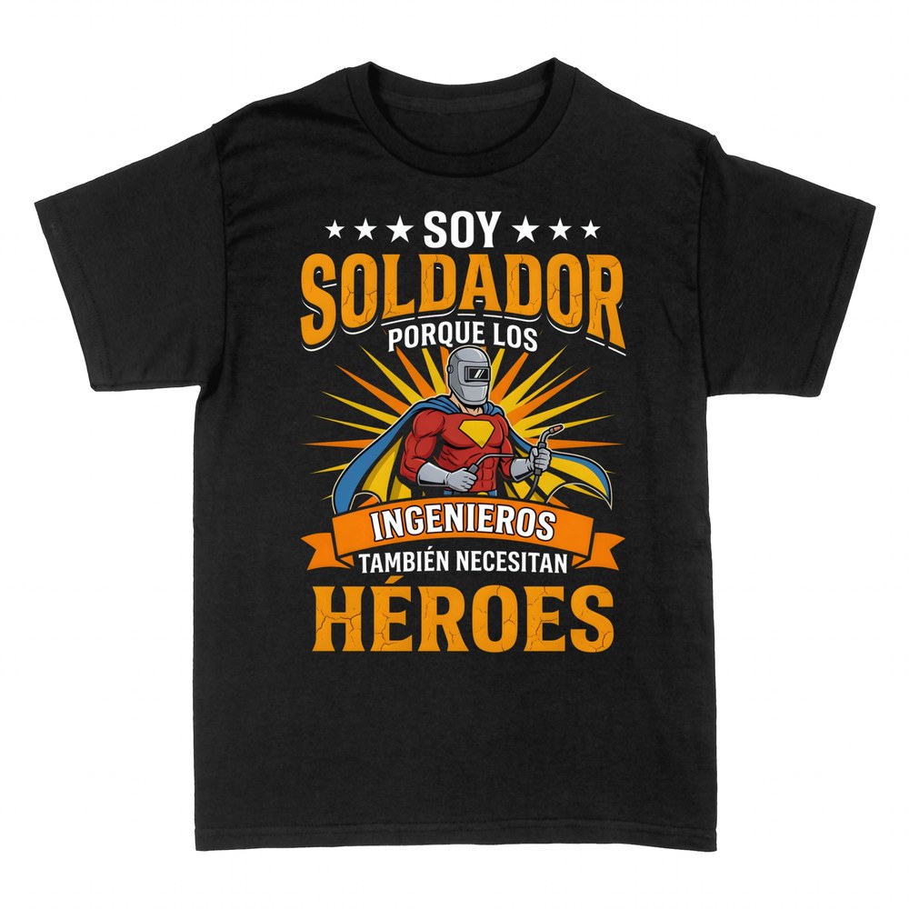 Camisetas: Soldador superh&eacute;roe de los ingenieros