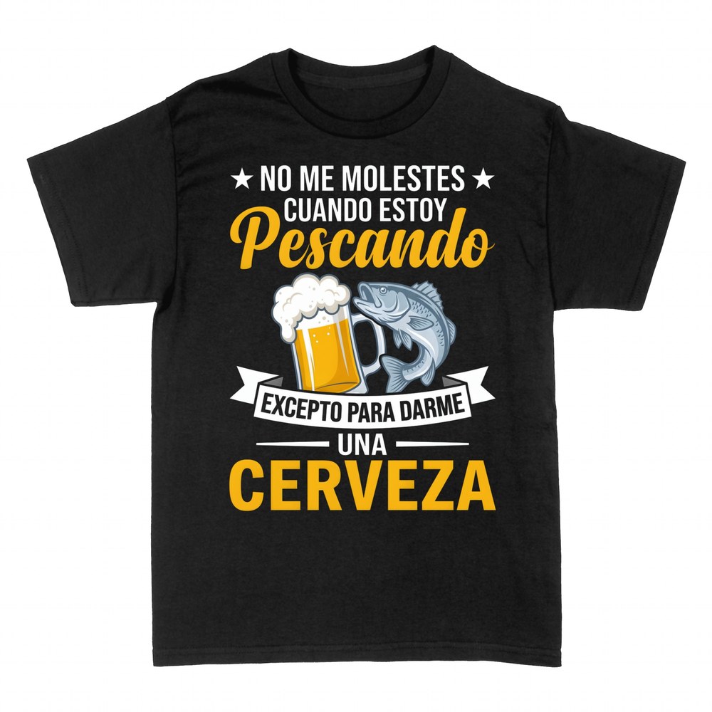 Camisetas: No me molestes cuando estoy pescando