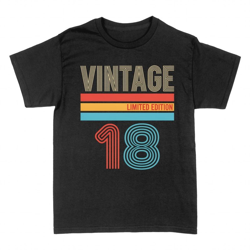 Camisetas: Vintage Limited Edition 18 retro