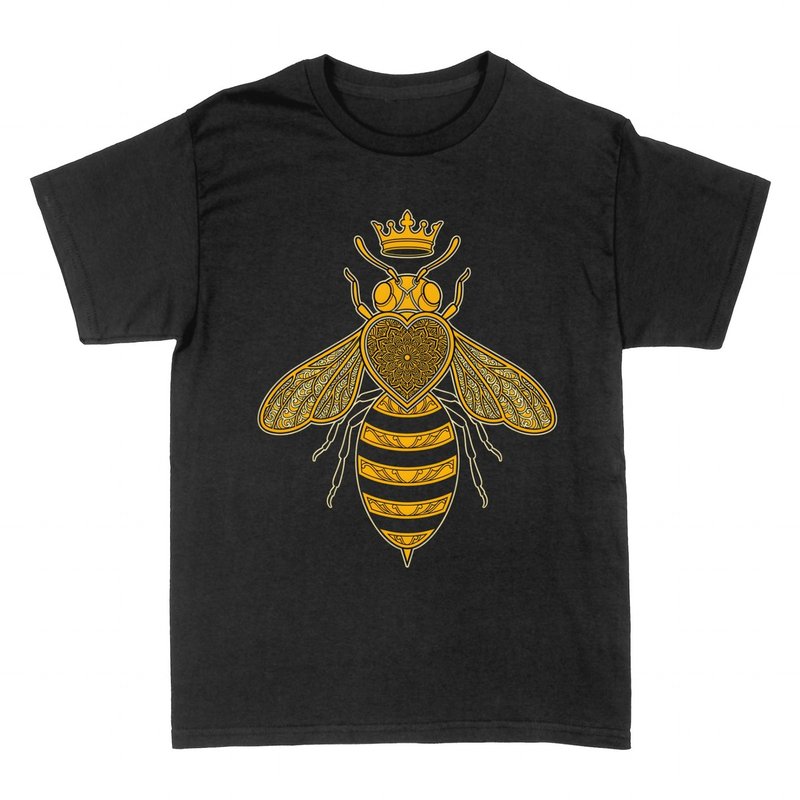 Camisetas: Coraz&oacute;n con Corona de Abeja Reina