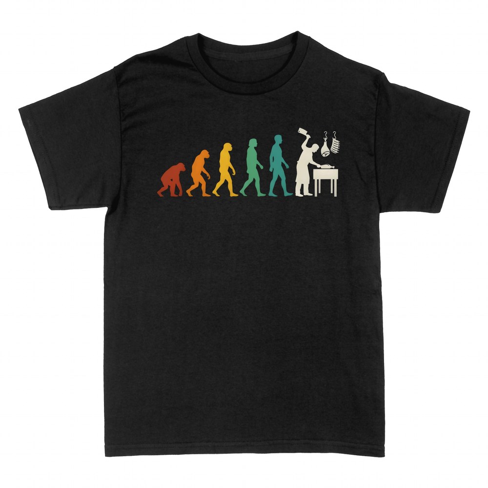Camisetas: Evoluci&oacute;n del carnicero con cuchilla