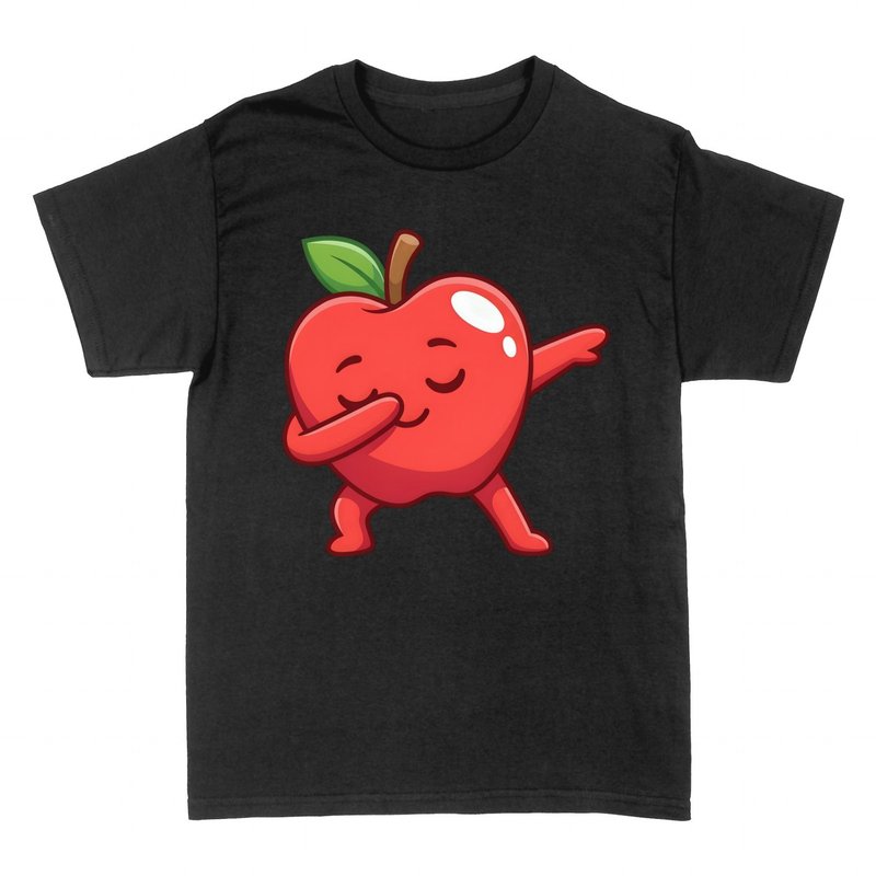 Camisetas: Manzana Dabbing Cartoon