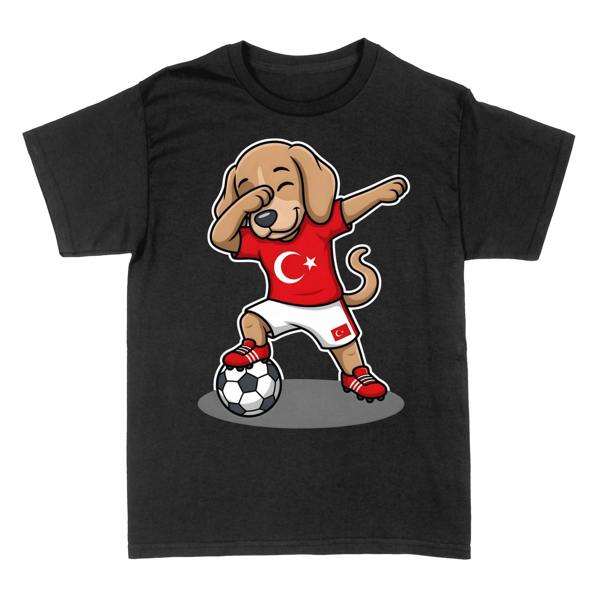 Camisetas: Perro Turqu&iacute;a Dab F&uacute;tbol