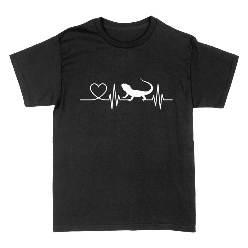 Camisetas: Drag&oacute;n Barbudo Latido Coraz&oacute;n