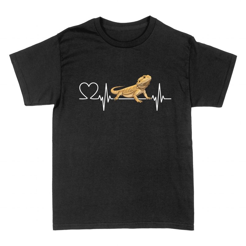 Camisetas: Drag&oacute;n Barbudo Latido Coraz&oacute;n