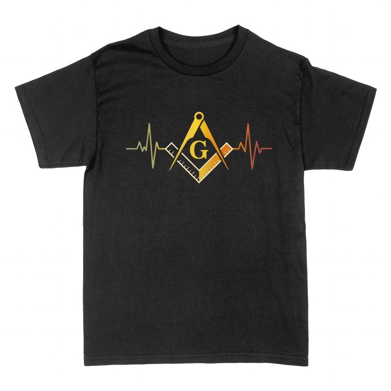 Camisetas: Masoner&iacute;a Latido Escuadra y Comp&aacute;s