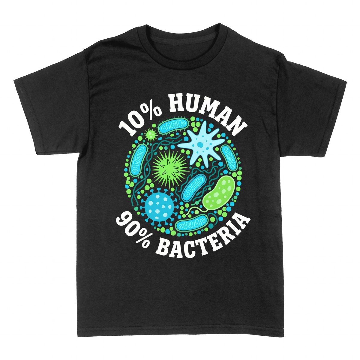 Camisetas: 10% Humano 90% Bacteria