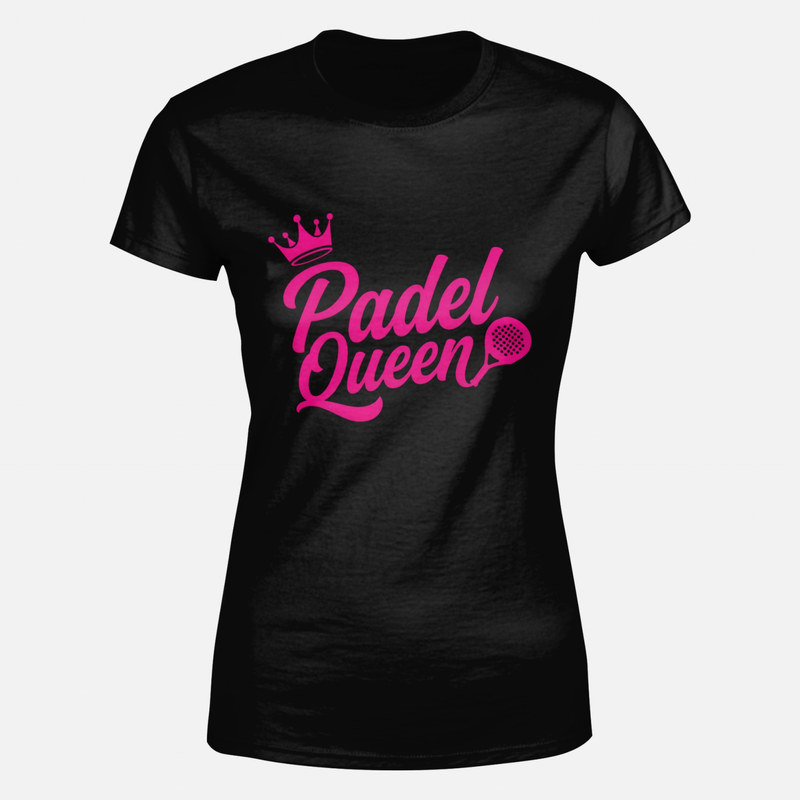 Camisetas: Padel Queen con corona y pala