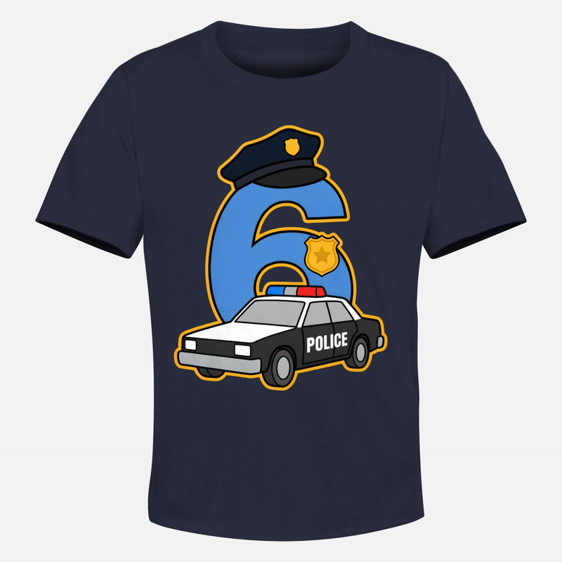 Camisetas: Polic&iacute;a 6&ordm; Cumplea&ntilde;os