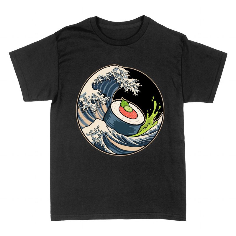 Camisetas: Sushi Gran Ola de Kanagawa