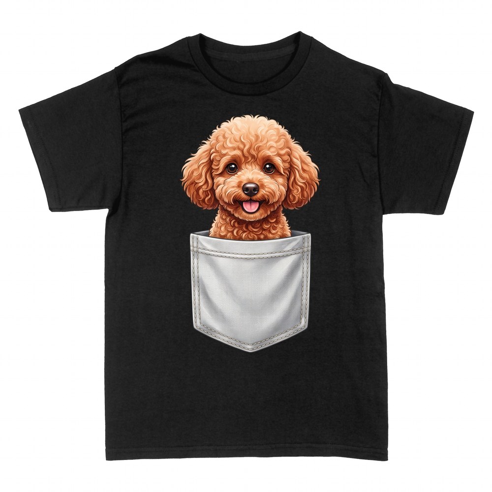Camisetas: Caniche en bolsillo