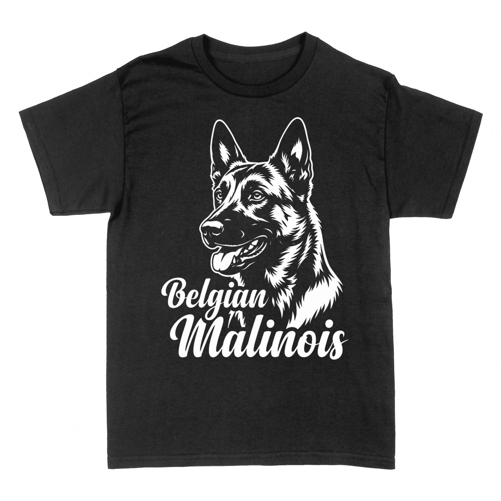 Camisetas: Retrato Pastor Belga Malinois