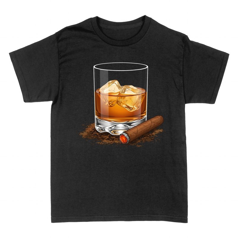 Camisetas: Whisky con Puro y Hielo