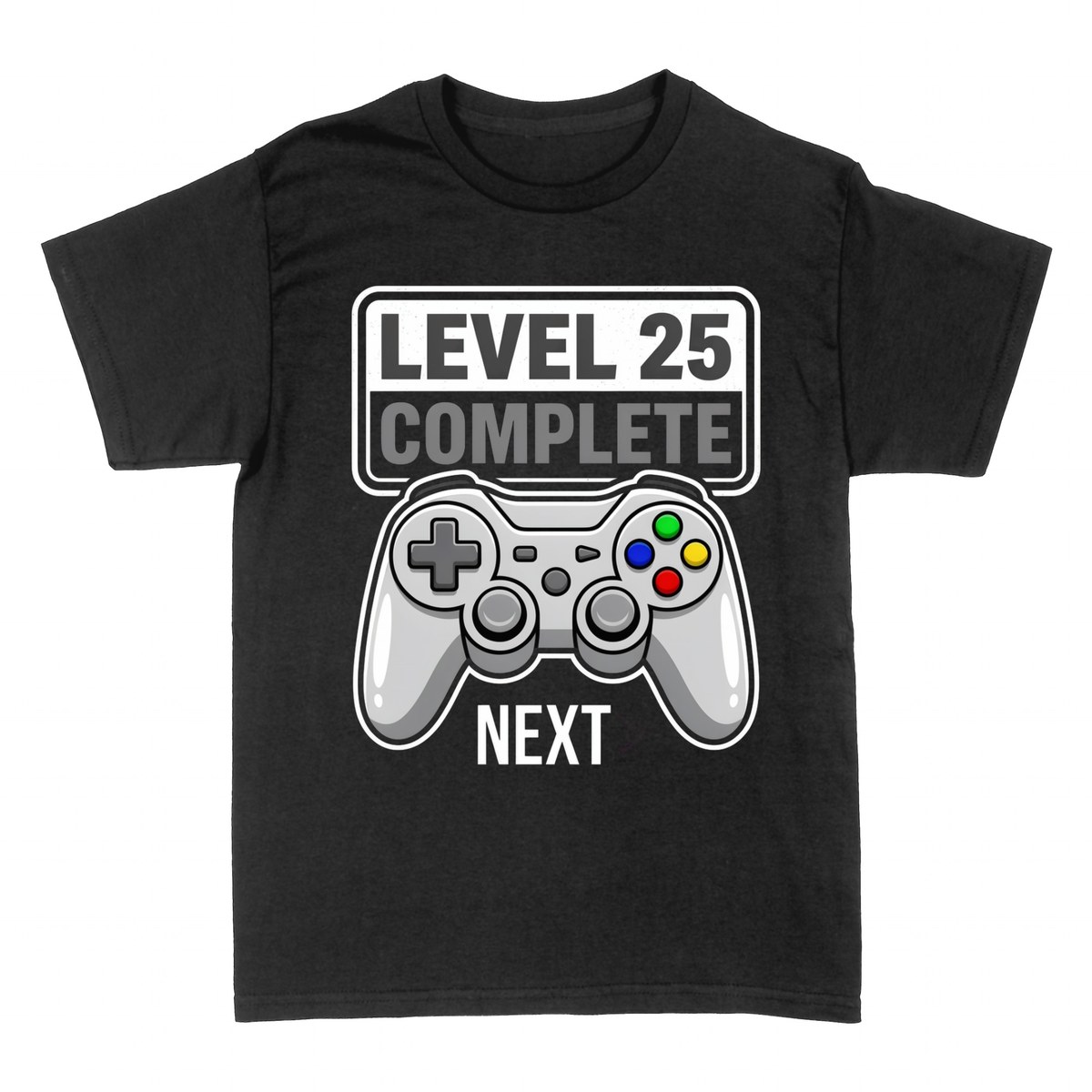 Camisetas: Level 25 Complete - 25 Cumplea&ntilde;os Gamer