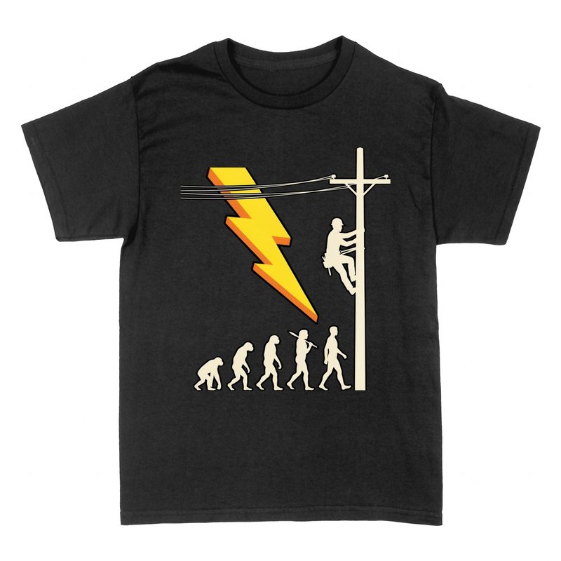 Camisetas: Evoluci&oacute;n del Electricista