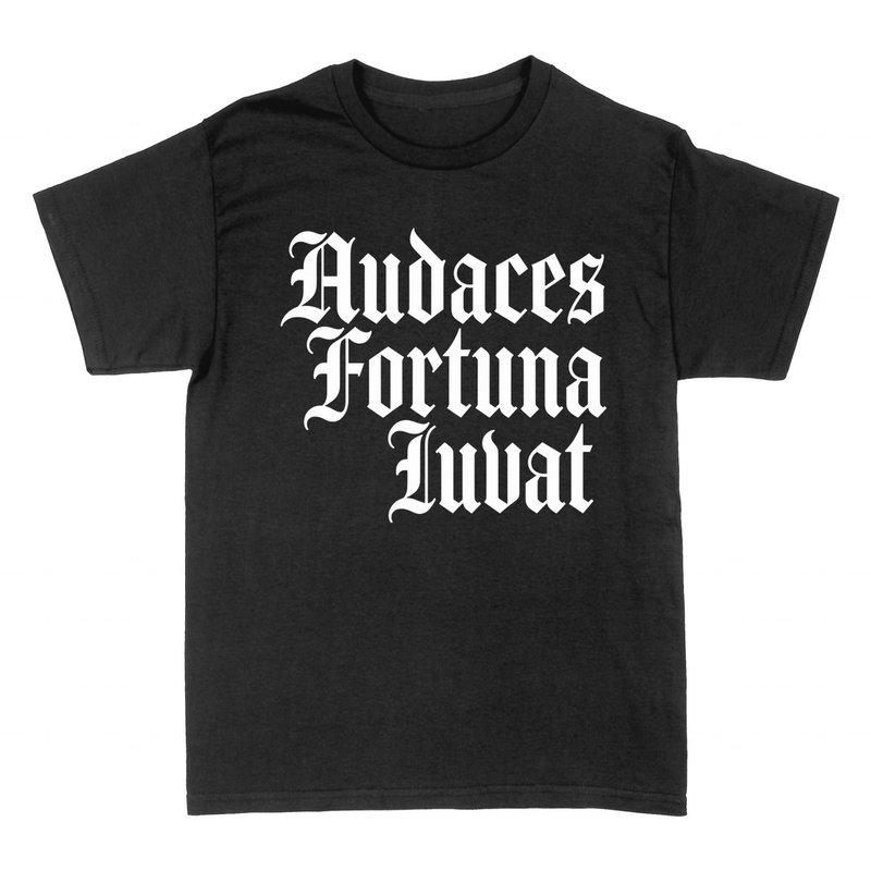 Camisetas: Audaces Fortuna Iuvat &mdash; Lat&iacute;n G&oacute;tico