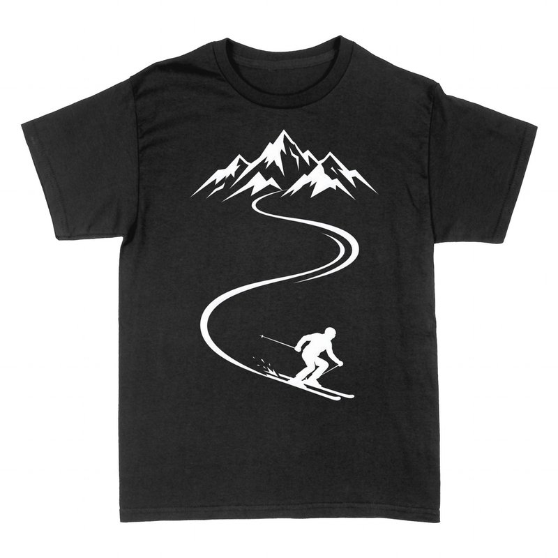 Camisetas: Esquiador en la Monta&ntilde;a