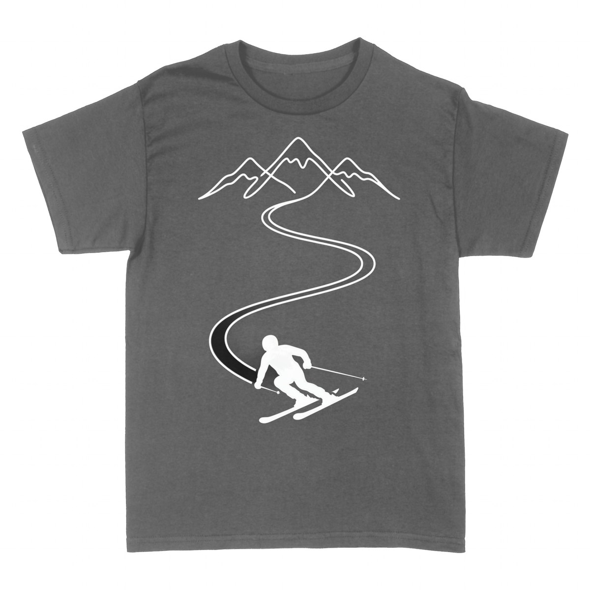 Camisetas: Esquiador en la monta&ntilde;a