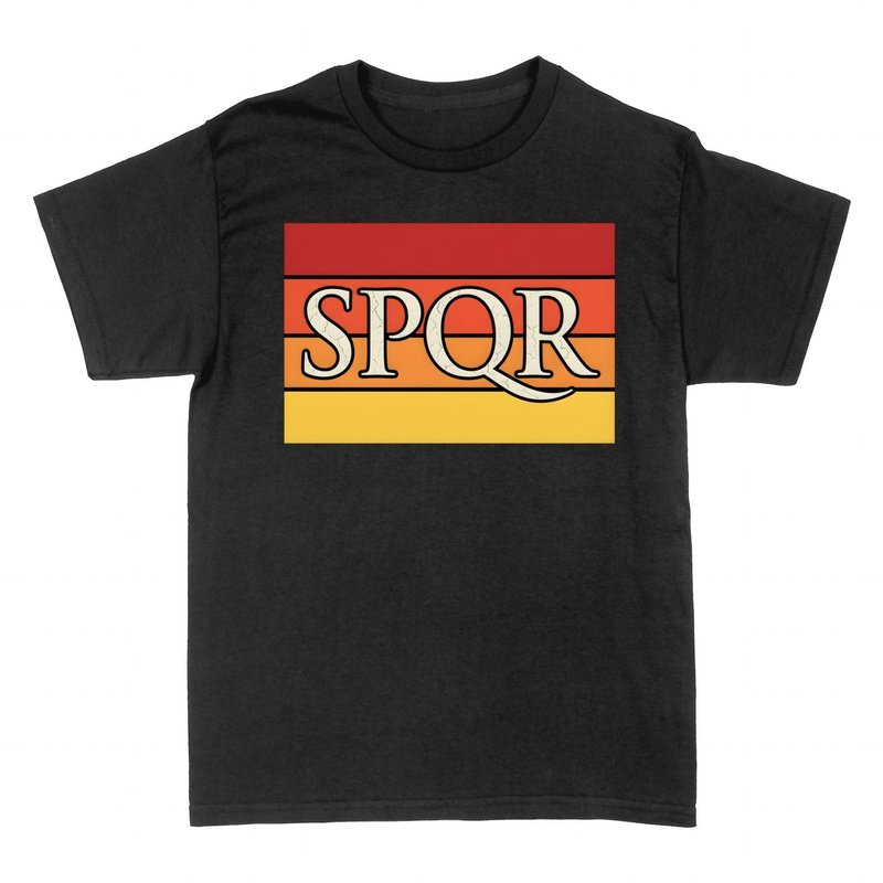 Camisetas: SPQR Roma Antigua Retro