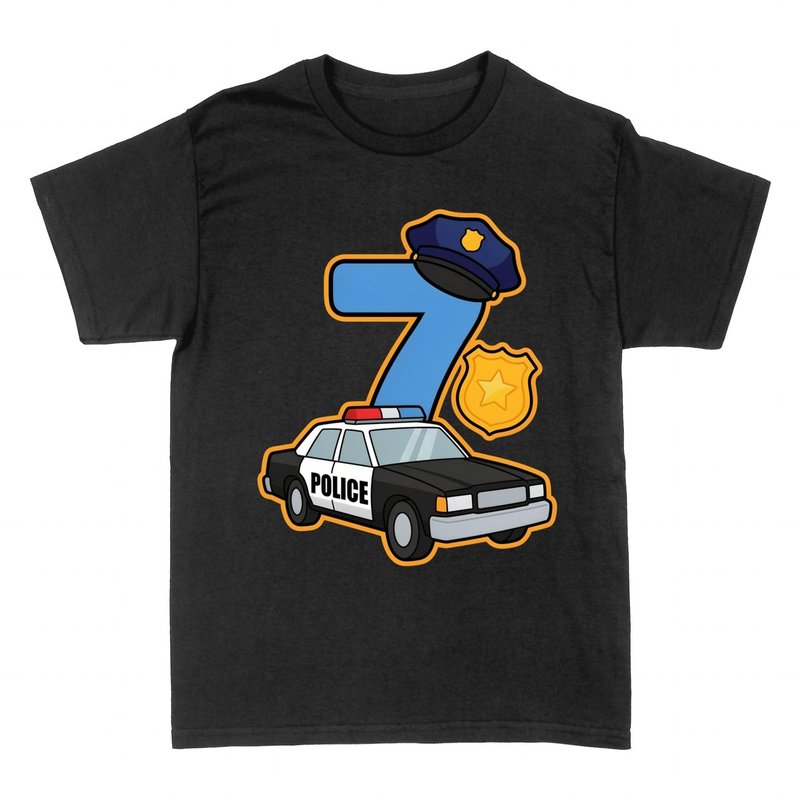 Camisetas: Polic&iacute;a N&uacute;mero 7 Patrulla