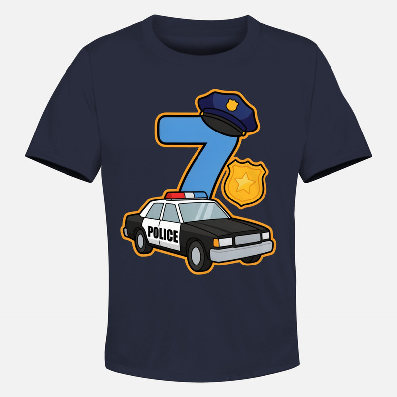 Camisetas: Polic&iacute;a N&uacute;mero 7 Patrulla