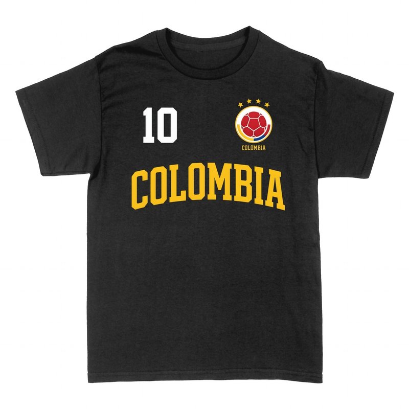 Camisetas: Colombia N&uacute;mero 10 F&uacute;tbol