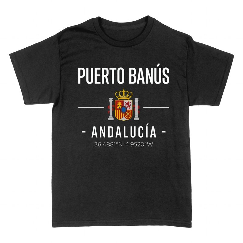 Camisetas: Puerto Ban&uacute;s &middot; Andaluc&iacute;a &middot; Espa&ntilde;a