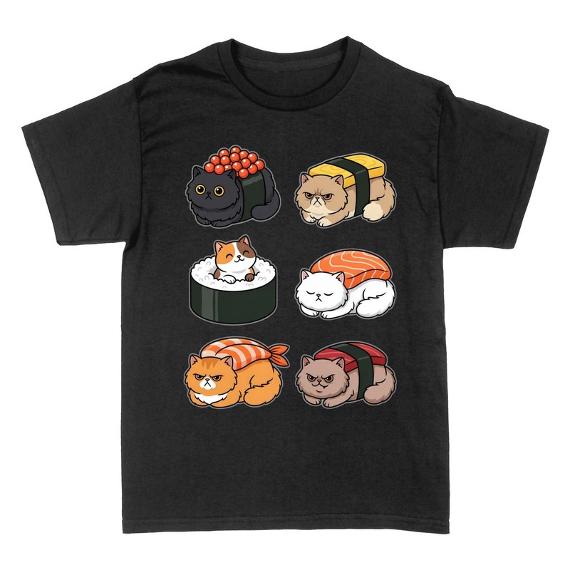 Camisetas: Gatos Sushi Kawaii
