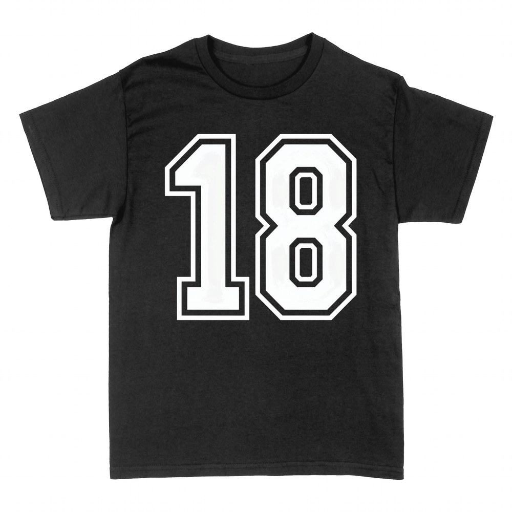 Camisetas: 18 Cumplea&ntilde;os N&uacute;mero Deportivo