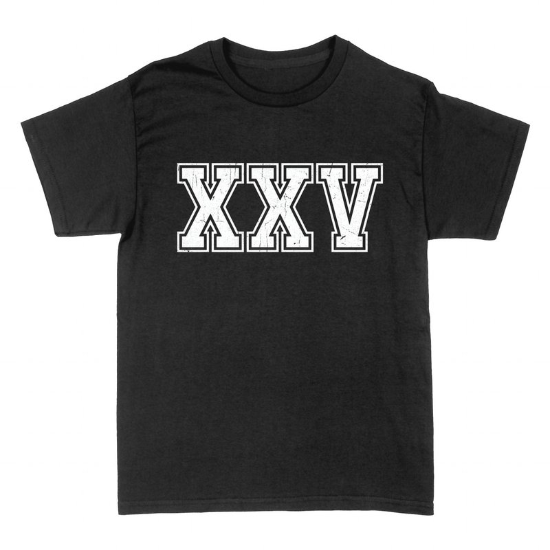 Camisetas: XXV &middot; 25 Cumplea&ntilde;os Vintage College