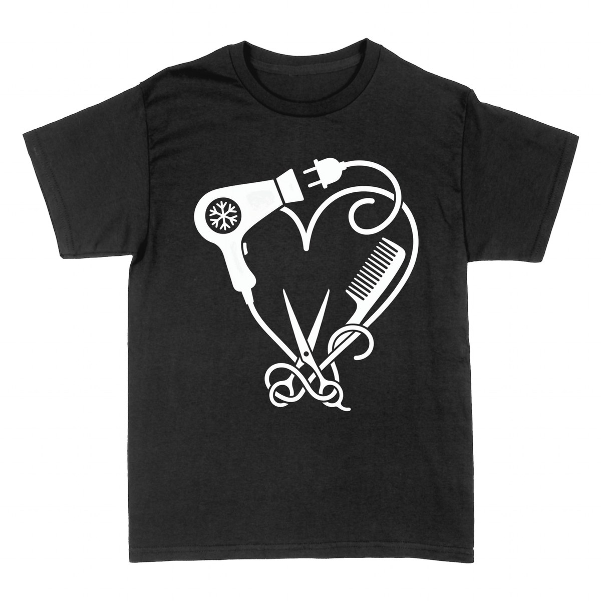 Camisetas: Amor por la Peluquer&iacute;a &mdash; Coraz&oacute;n de Herramientas
