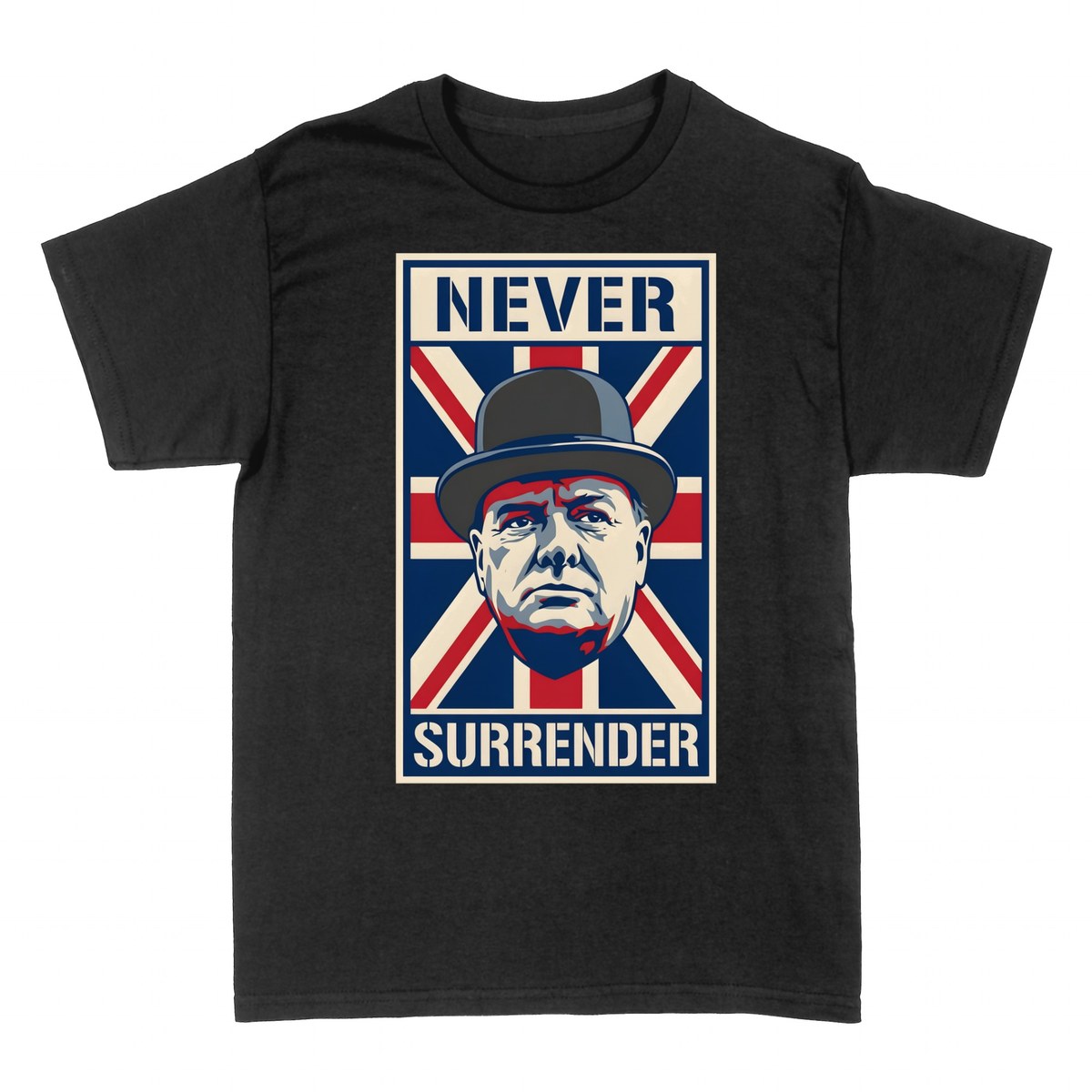 Camisetas: Never Surrender &mdash; Churchill