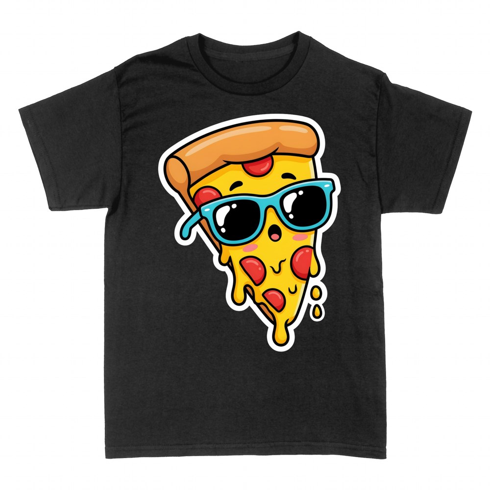 Camisetas: Pizza con Gafas de Sol