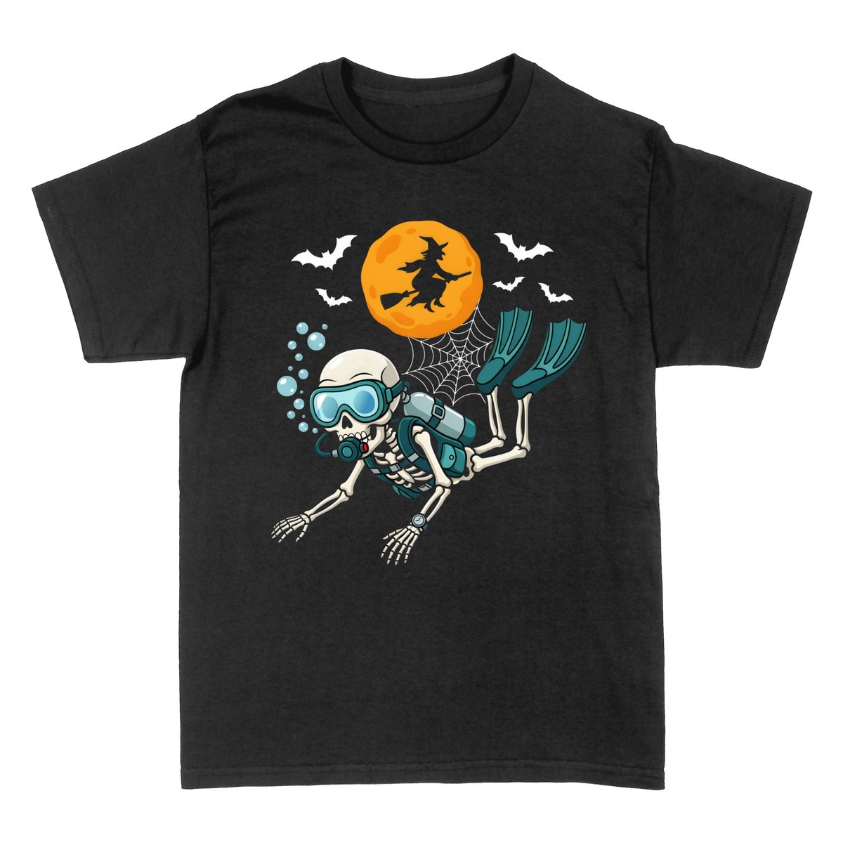Camisetas: Esqueleto Buceador Halloween