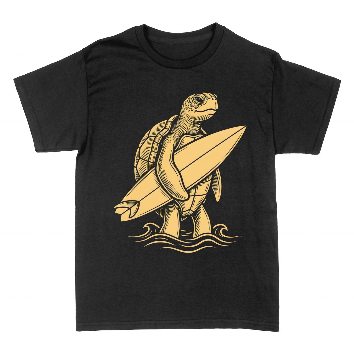 Camisetas: Tortuga Surfista &mdash; Alma del Oc&eacute;ano