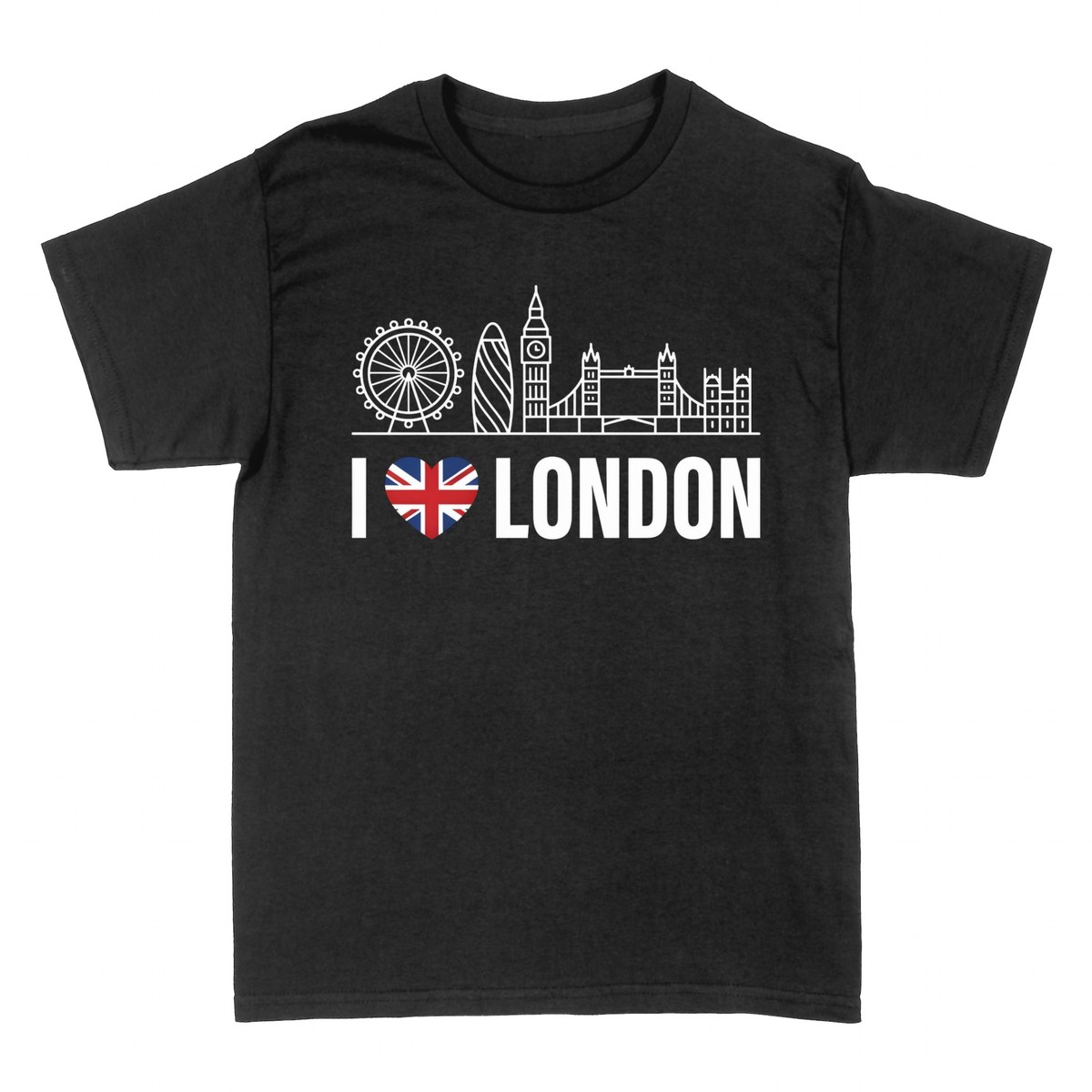 Camisetas: I Love London &mdash; Skyline Ic&oacute;nico