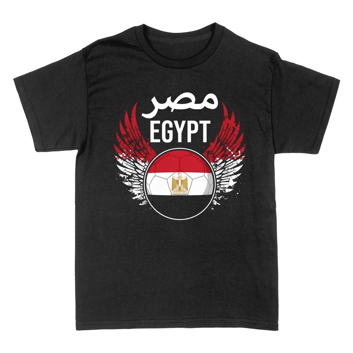 Camisetas: Egipto F&uacute;tbol Alas Bandera