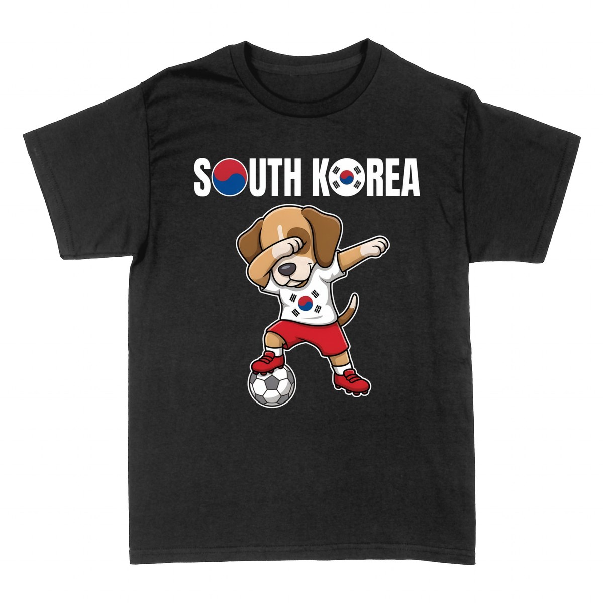 Camisetas: Corea del Sur F&uacute;tbol Perro Dab