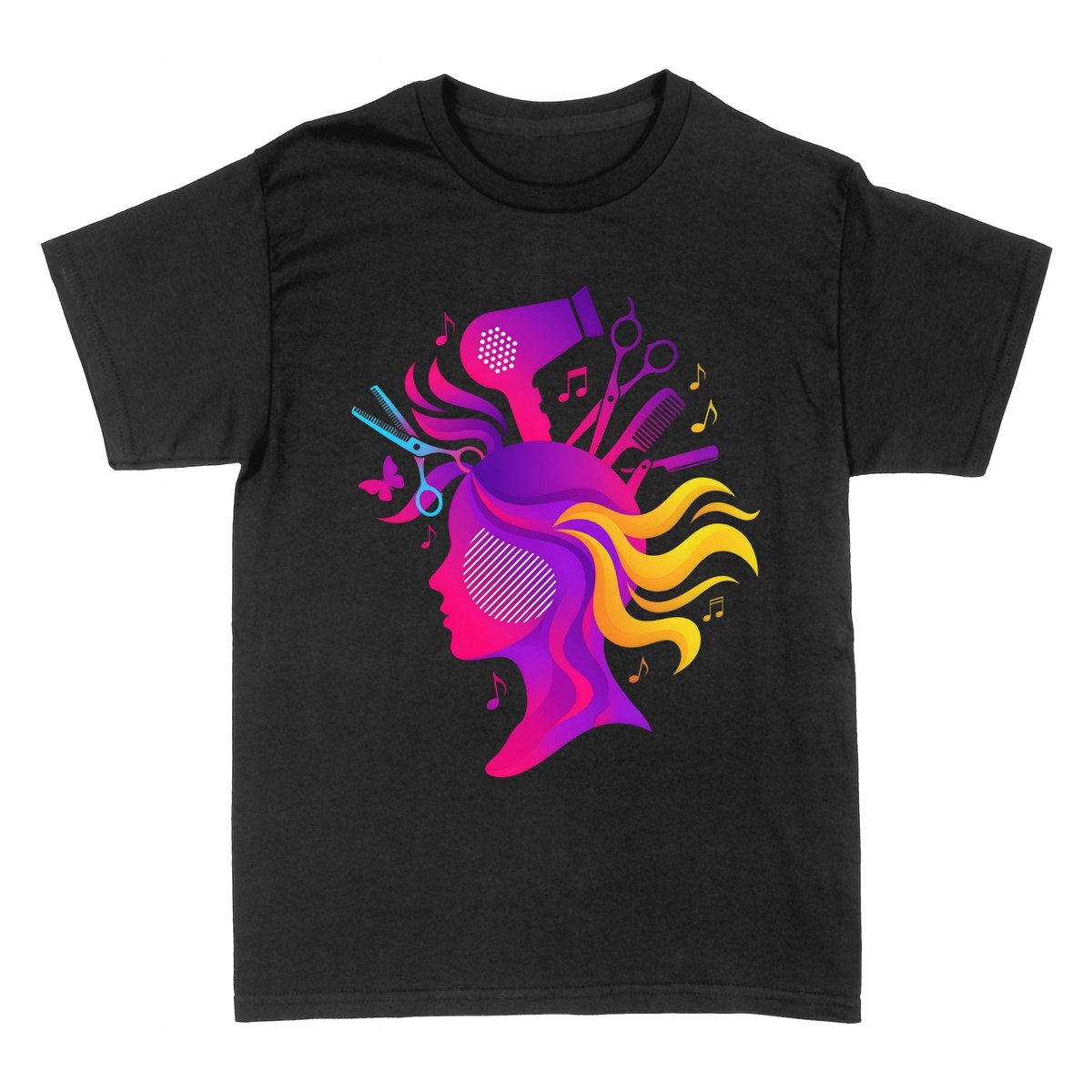 Camisetas: Peluquera con M&uacute;sica y Estilo