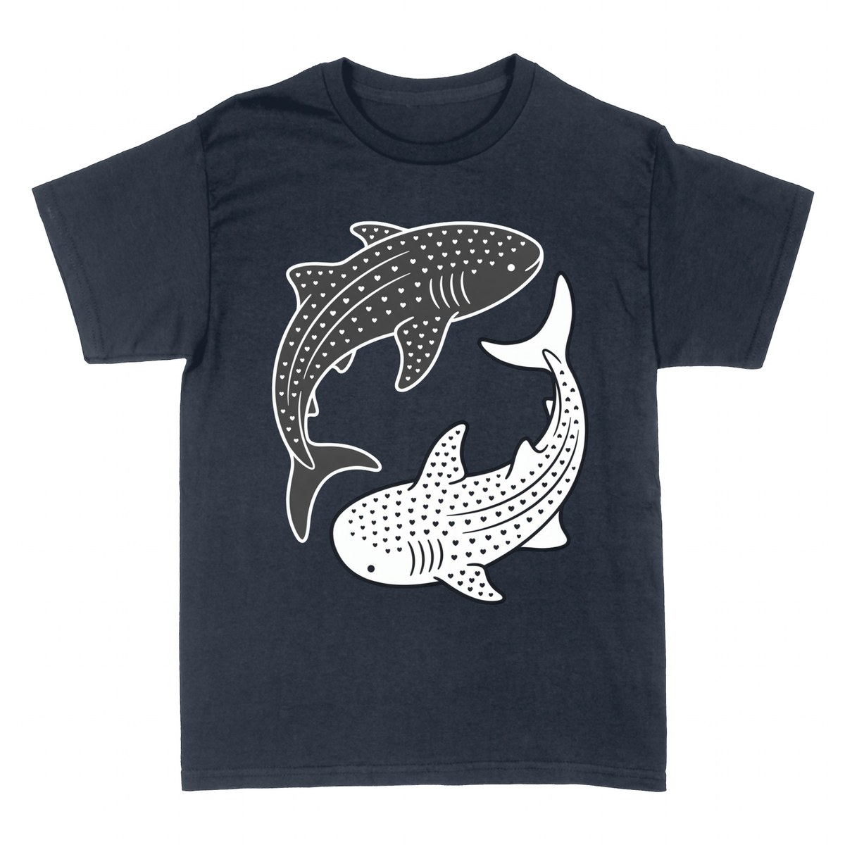 Camisetas: Tiburones Ballena Yin Yang Corazones