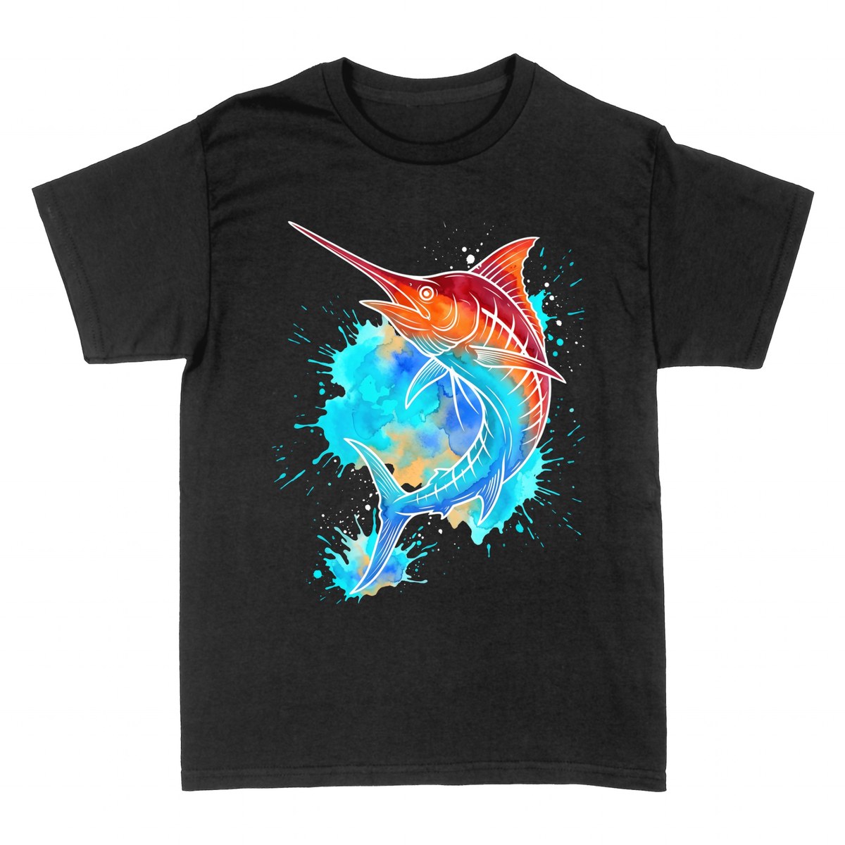 Camisetas: Marl&iacute;n Acuarela Splash