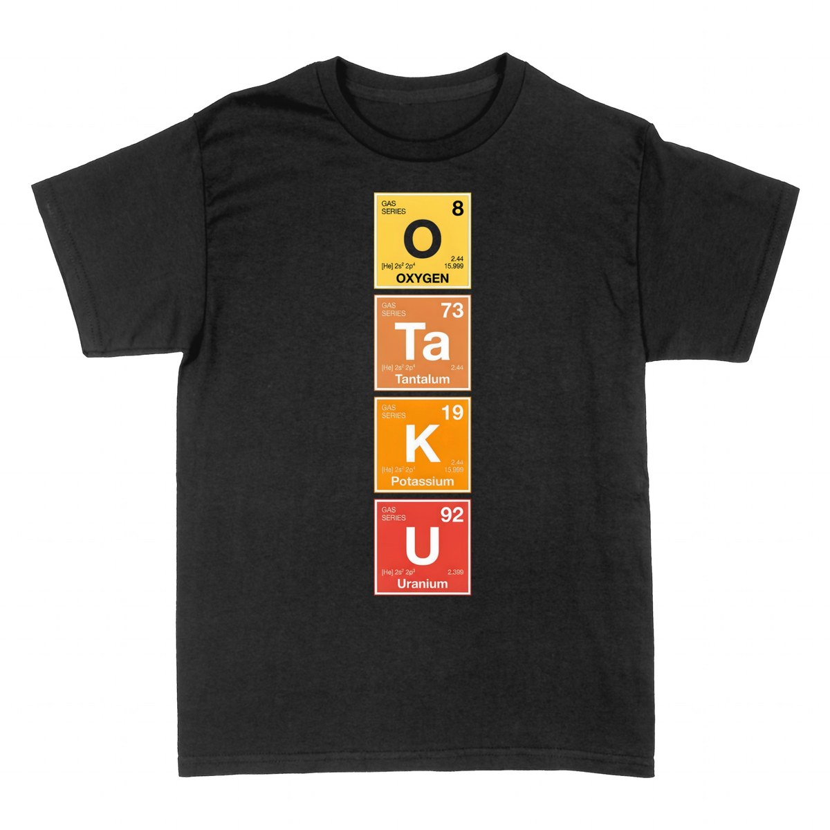 Camisetas: Otaku en la Tabla Peri&oacute;dica